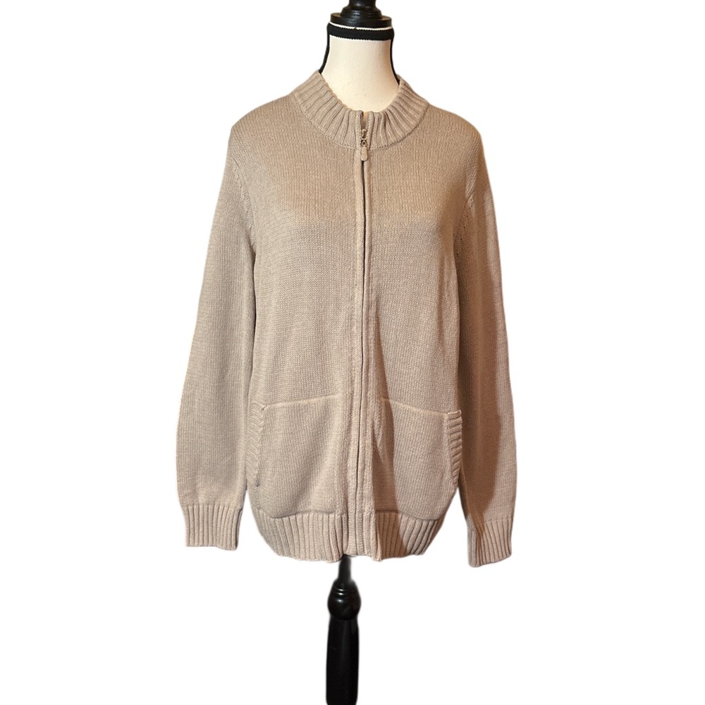 Hasting & Smith Tan Knit Cardigan L